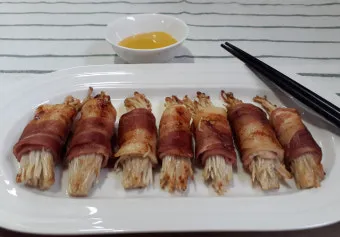 아이 버섯 먹이기 맛있게 레시피 팽이버섯 베이컨말이_3