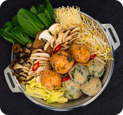 수제굴림만두전골