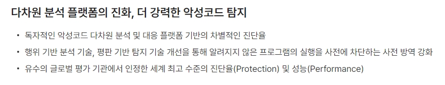 랜섬웨어의 종합적인 탐지 및 차단 기능