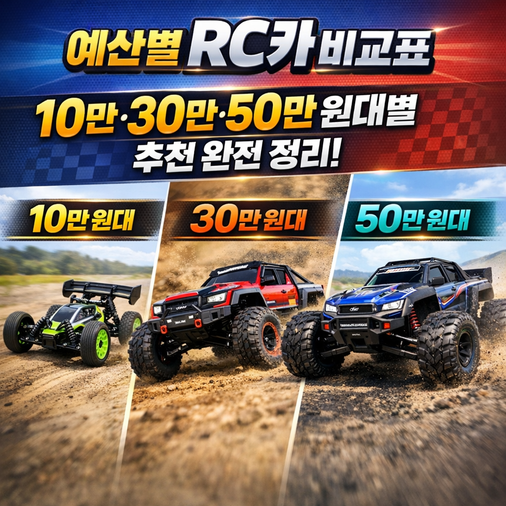 예산별 RC카 비교표