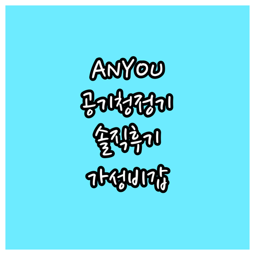 ANYOU 탁상용 공기청정기 솔직 후