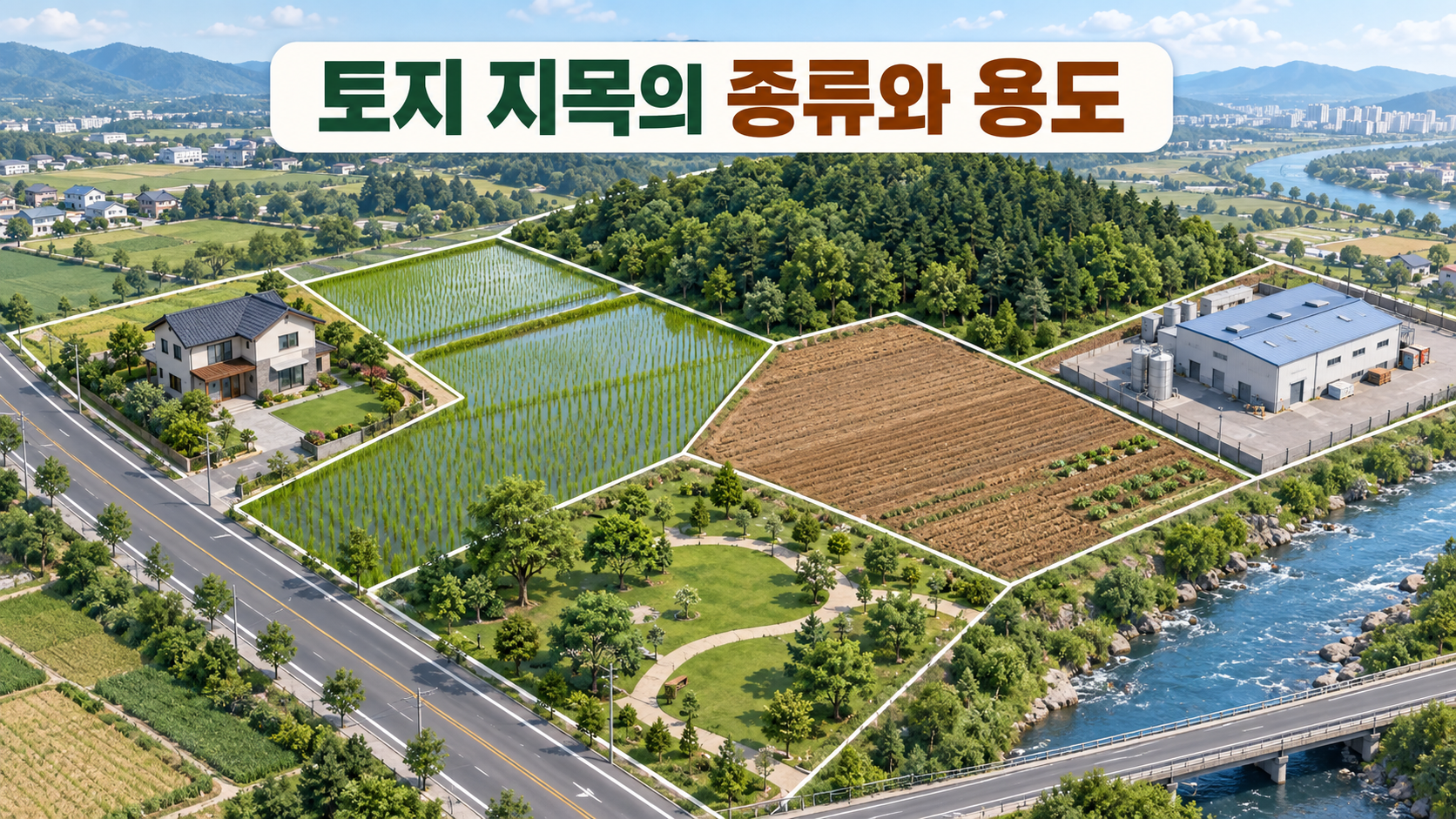 토지 지목의 종류와 용도
