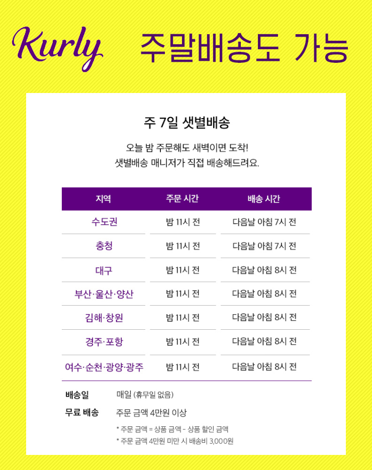 마켓컬리_일요일