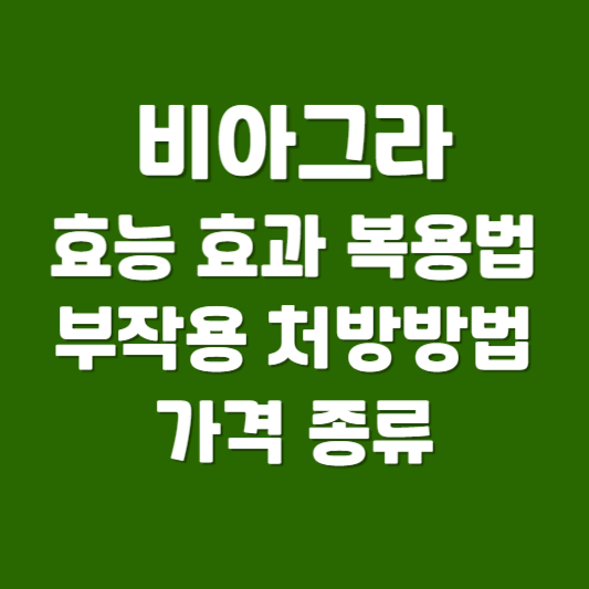 비아그라 효능 효과 복용법 부작용 처방 방법 가격 종류