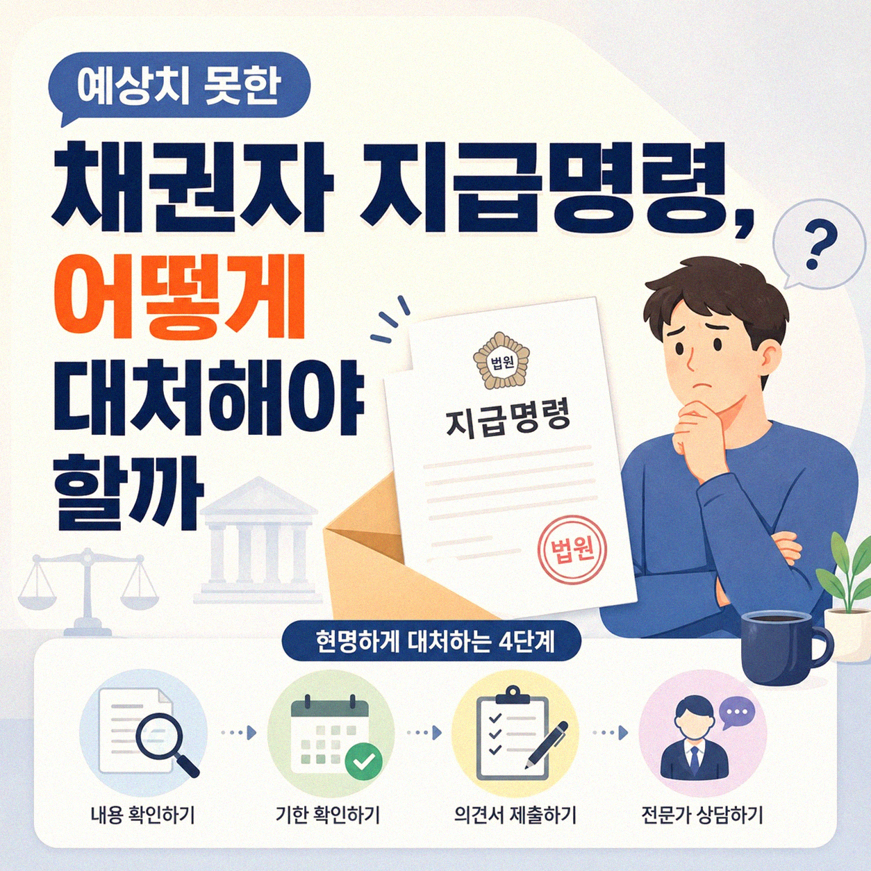 개인파산 신청 중 채권자에게서 지급명령이 왔을 때