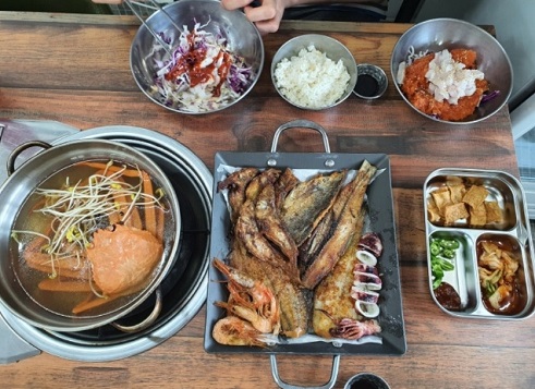 백반기행-삼척-물회-김미려-게라면-생선구이