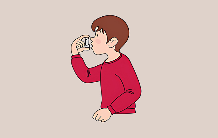 천식으로-고통스러운-남성