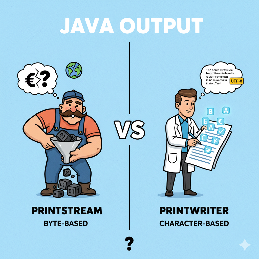 PrintStream vs PrintWriter