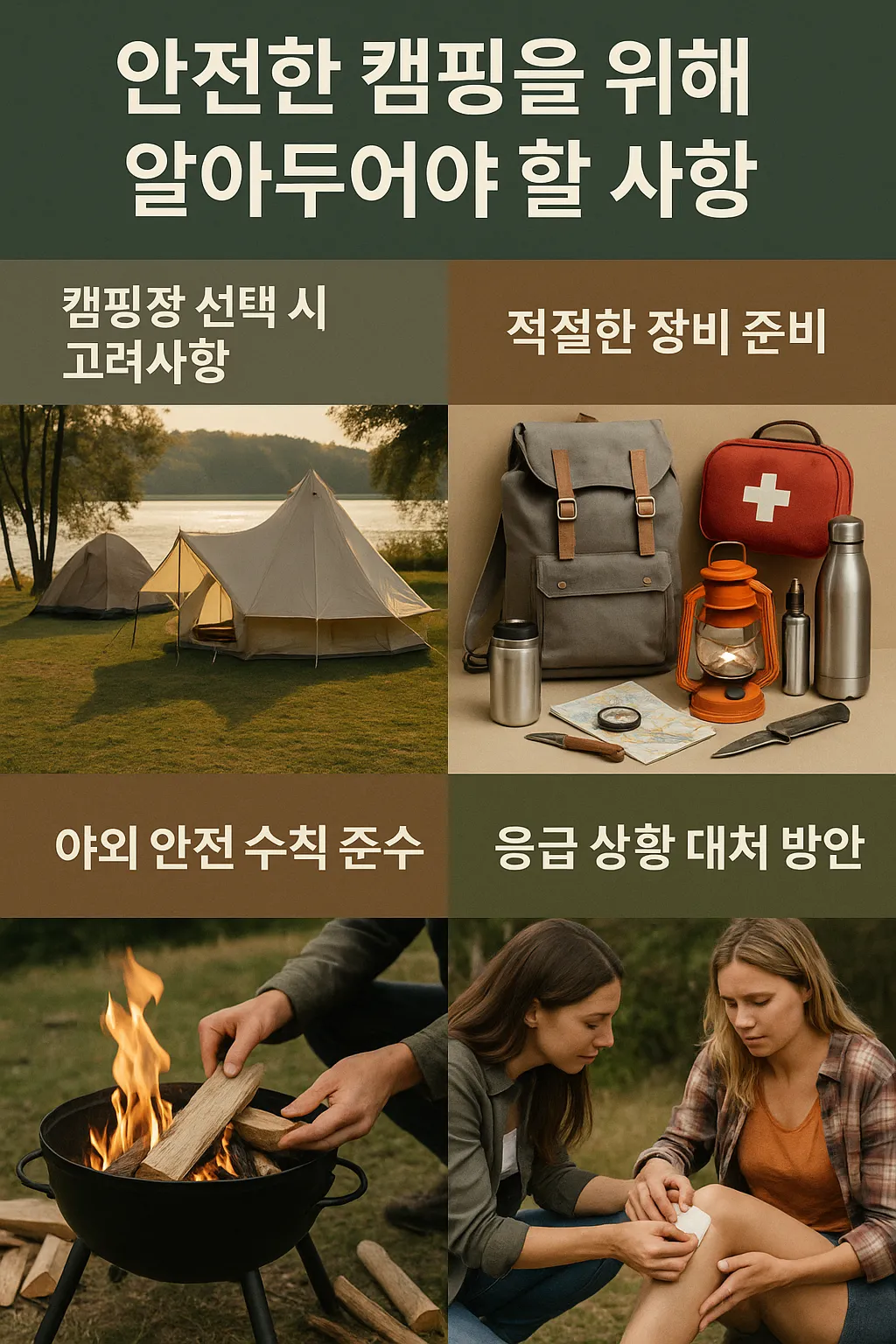 안전한 캠핑 관련 사진