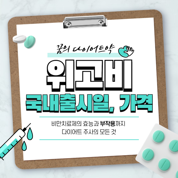 위고비 국내출시일 가격 효능 부작용