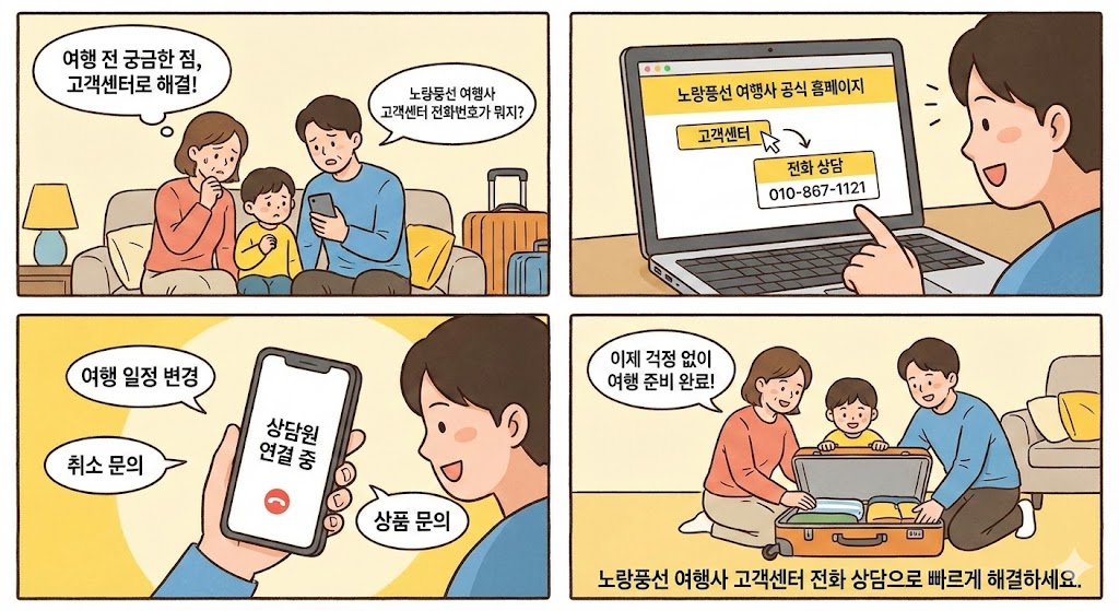 노랑풍선 고객센터 전화번호 및 상담 연결 100% 성공 꿀팁