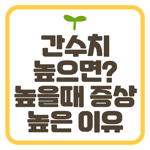 간수치 높으면? 간수치 높을때 증상 간수치가 높은 이유