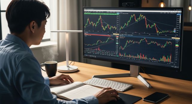 2026 국내주식시장 투자전략 분석 중인 투자자의 주가 그래프 화면