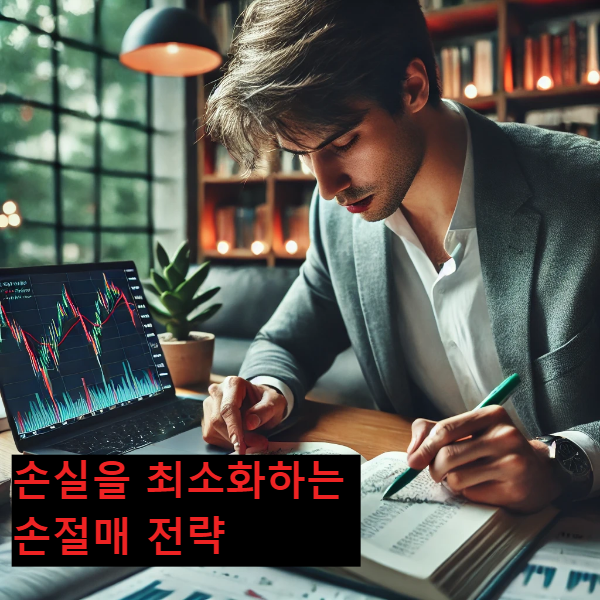 손실을 최소화하는 전략 공부하는 남성 이미지