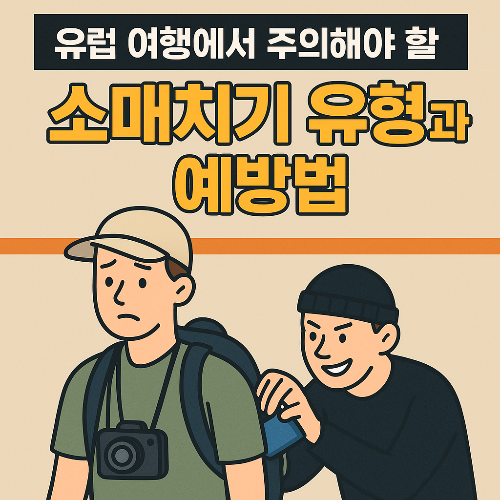유럽 여행에서 주의해야 할 소매치기 유형과 예방법 총정리