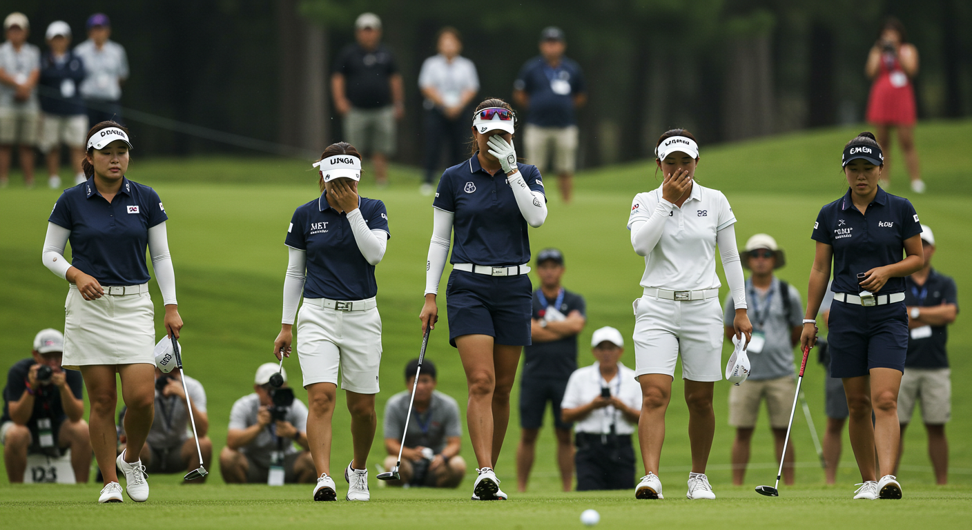 LPGA 매치플레이 대회 한국 탈락하는 예시모습