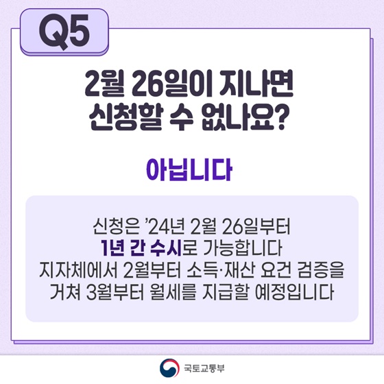 청년월세 지원금