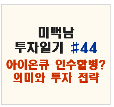 미백남 투자일기 #44 – 아이온큐 인수합병? 진짜 의미와 투자 전략