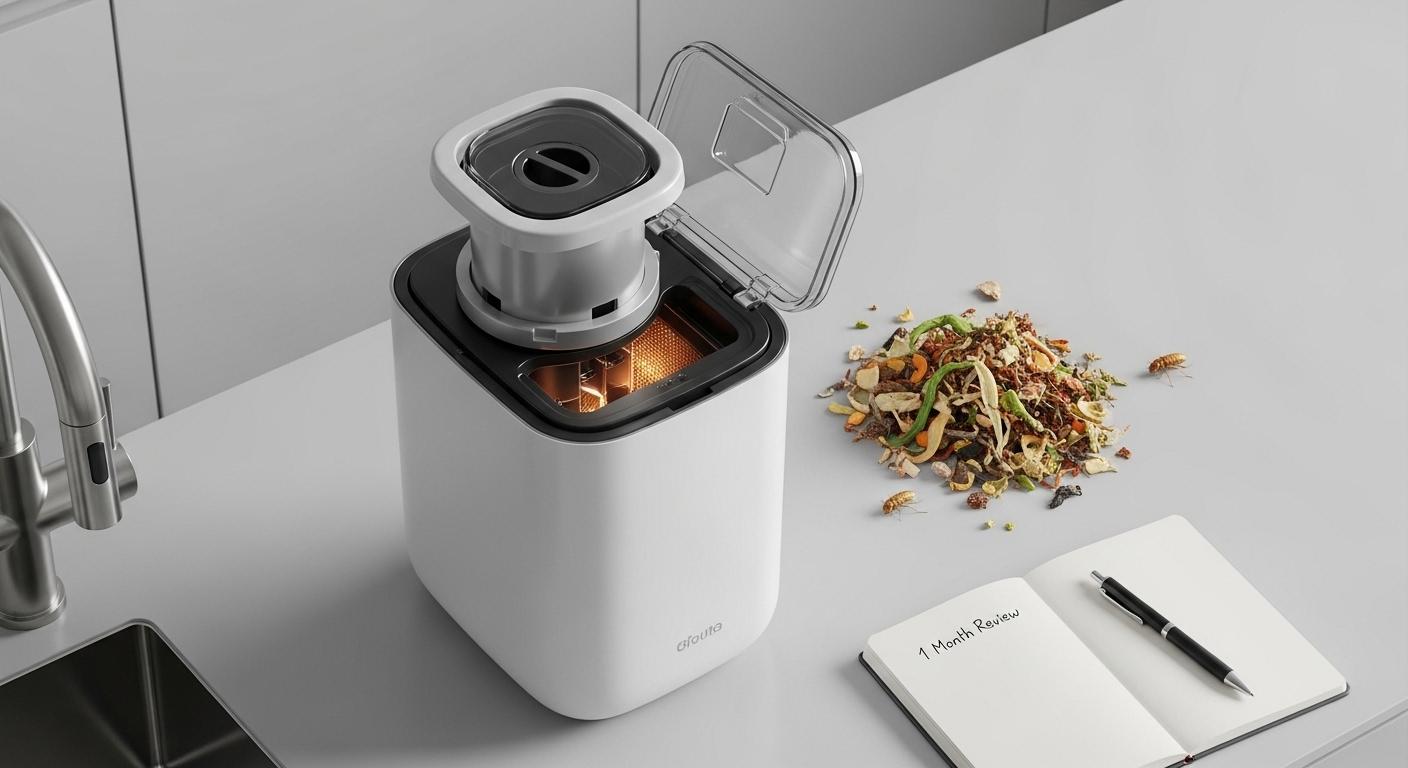 벌레 건조형 음식물처리기 1달 사용 후기