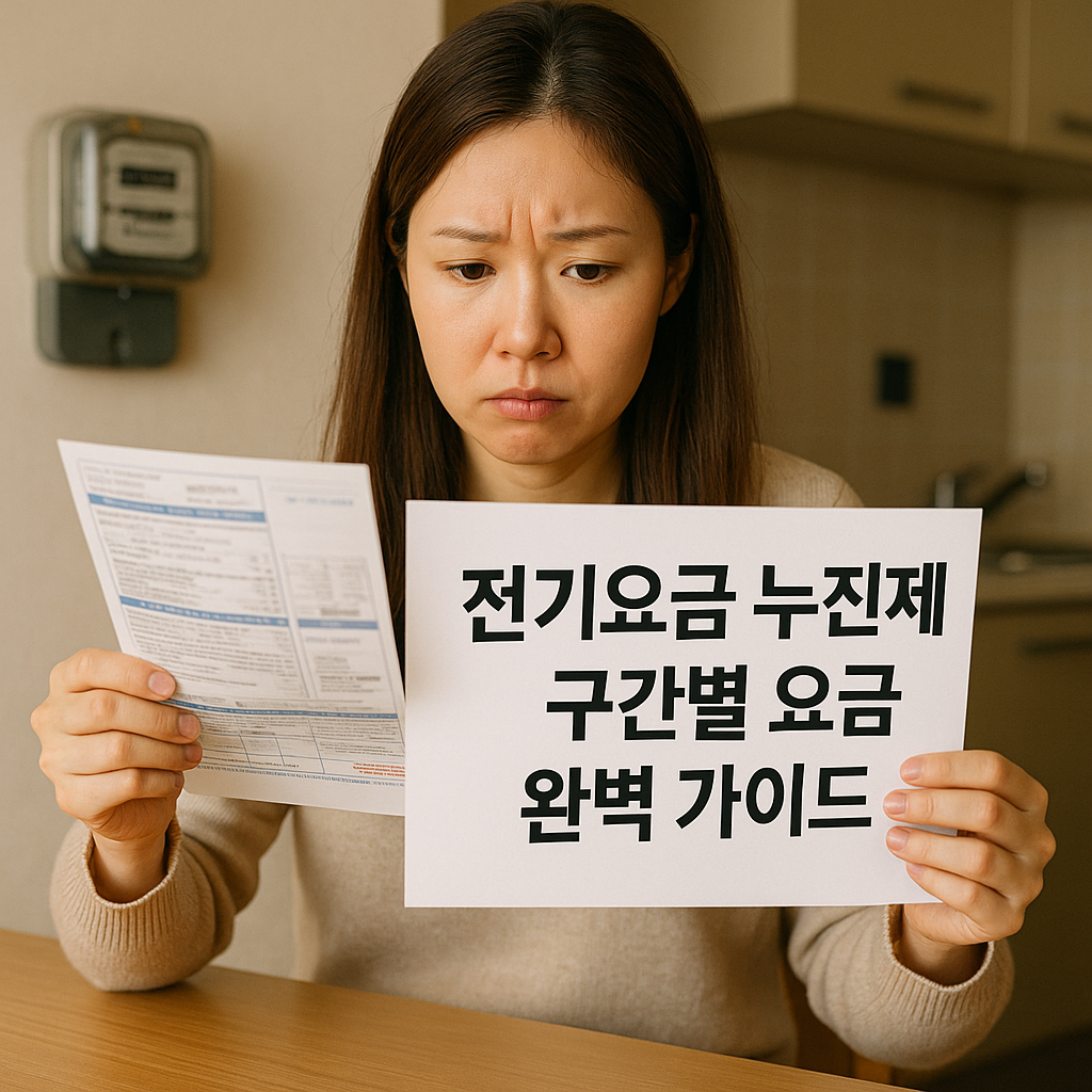 전기요금 누진제 구간별 요금 완벽 가이드