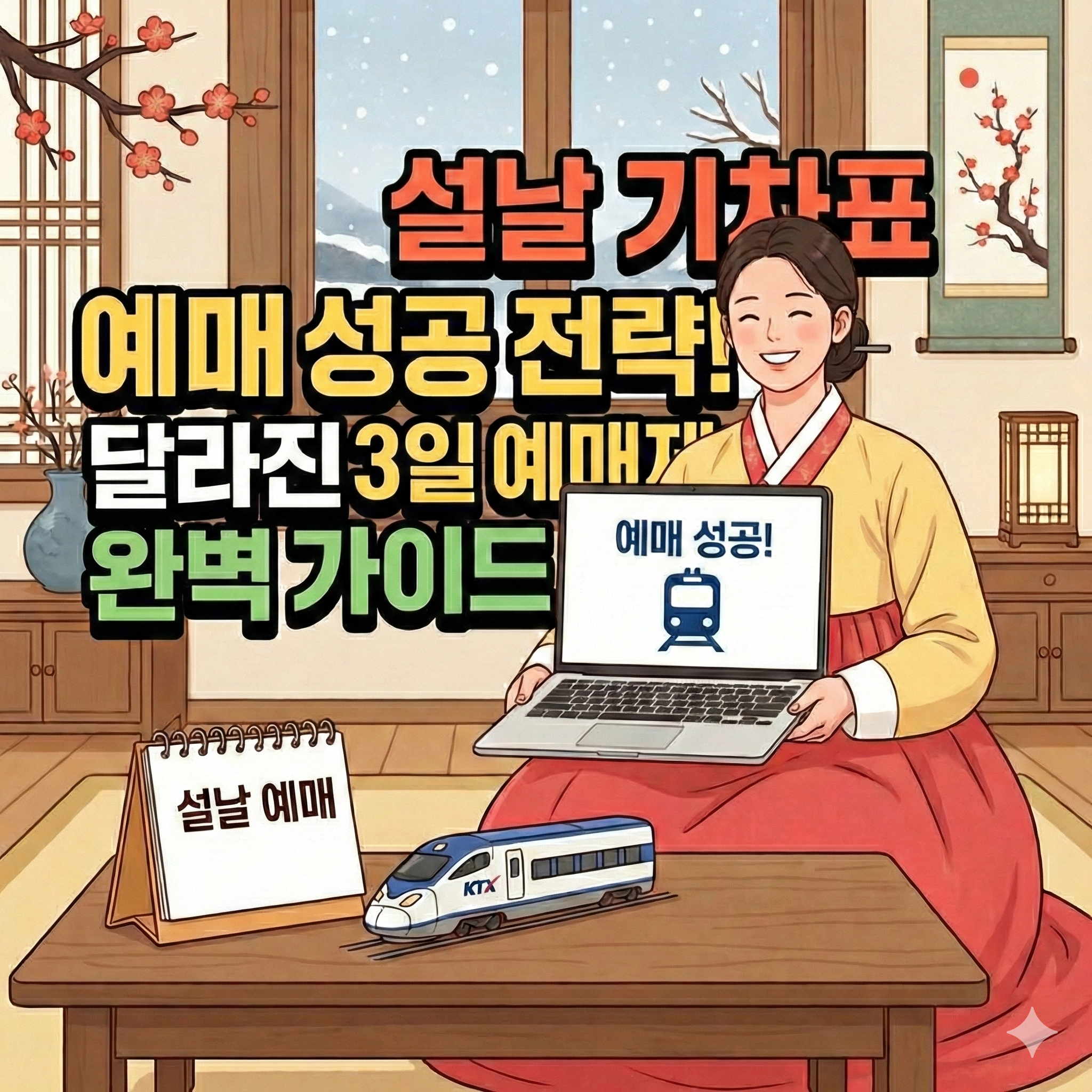 설날 기차표 예매 일정 및 올해 달라진 3일 예매제