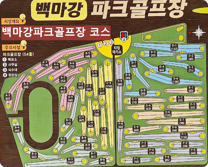 백마강파크골프장 코스