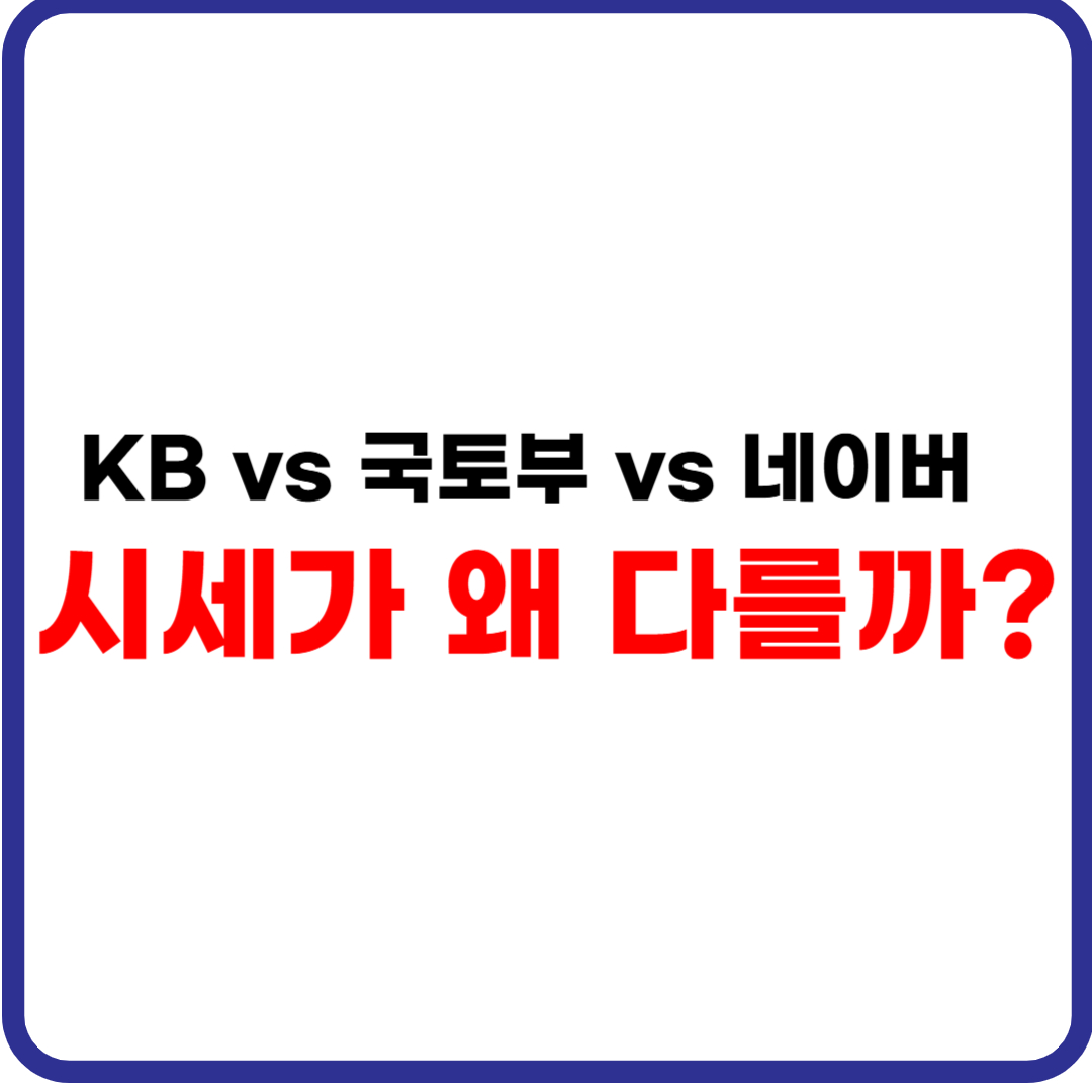실거래가 조회 꿀팁: KB vs 국토부 vs 네이버 차이 완전 정리