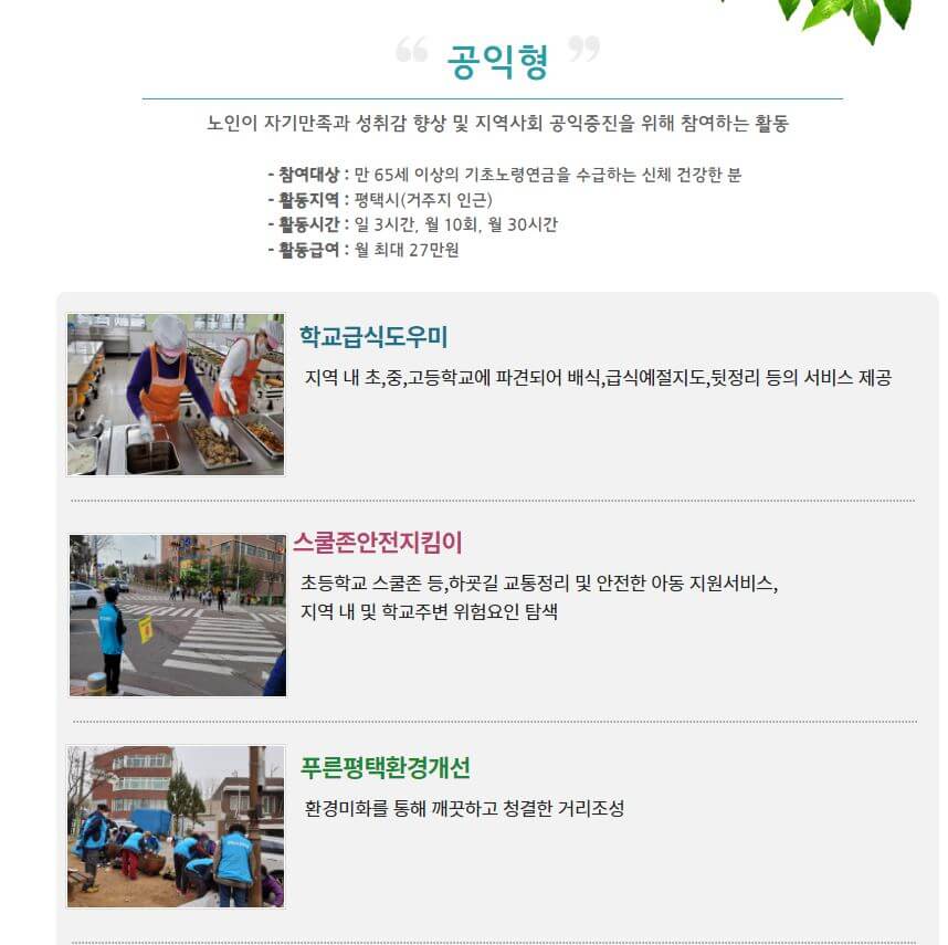 공익형일자리