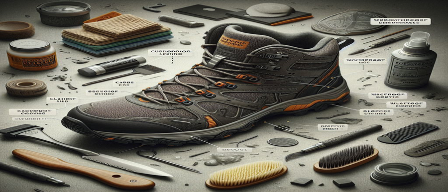 등산화 내부 관리사진