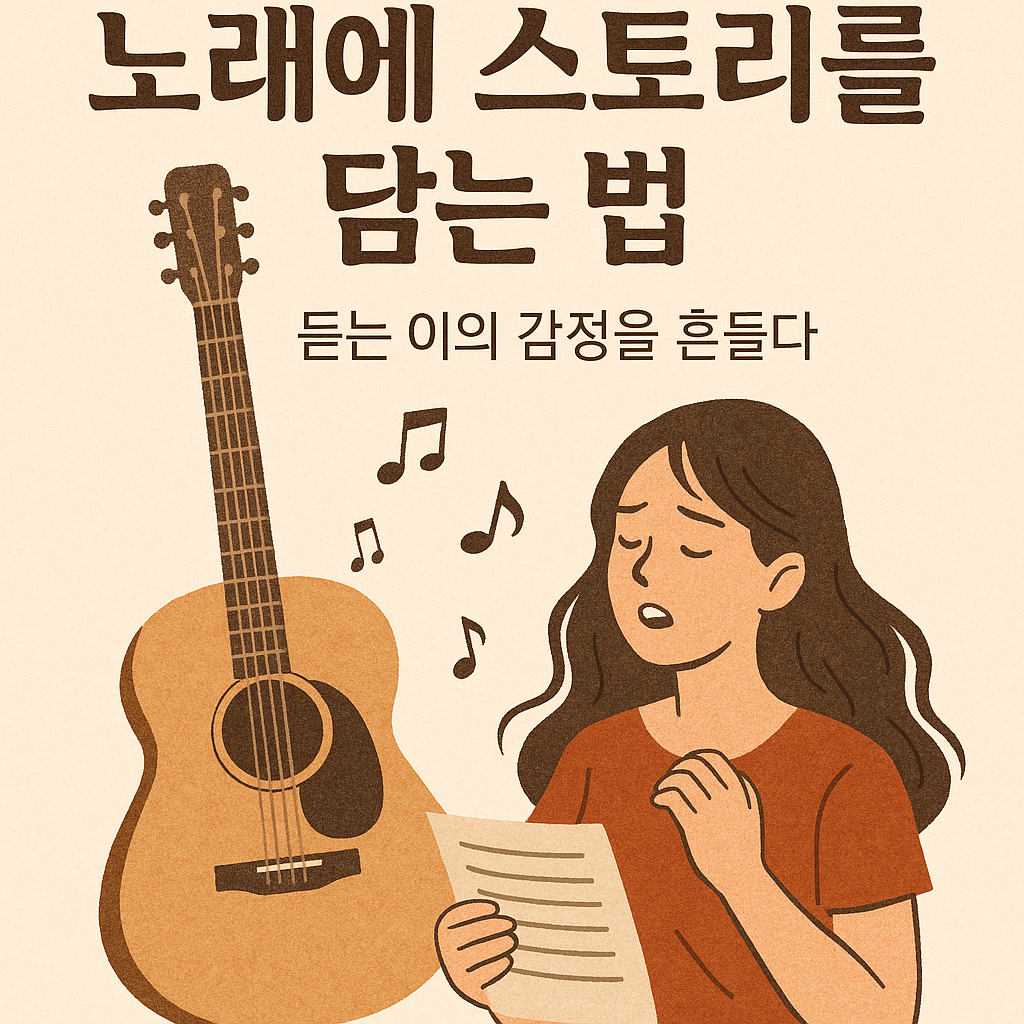 노래에 스토리를 담는 법, 듣는 이의 감정을 흔드는 방법 관련 사진