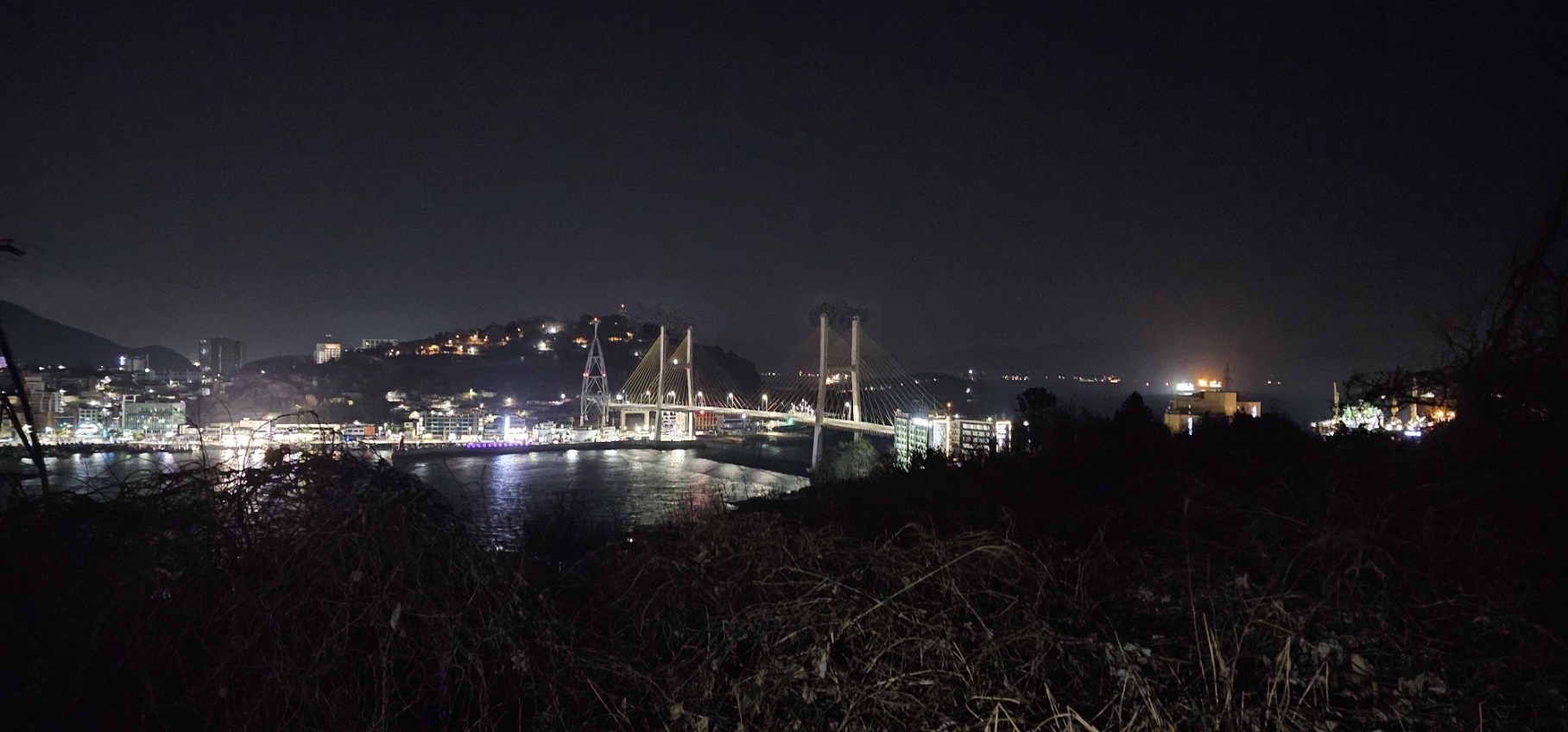 여수 돌산대교 야경