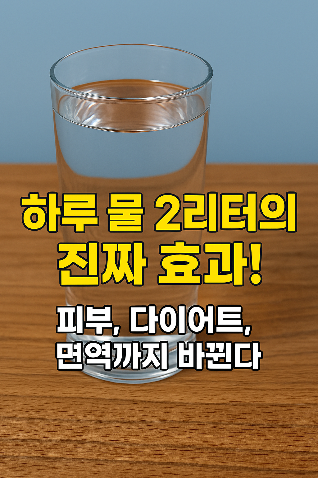 하루 물 2리터의 진짜 효과