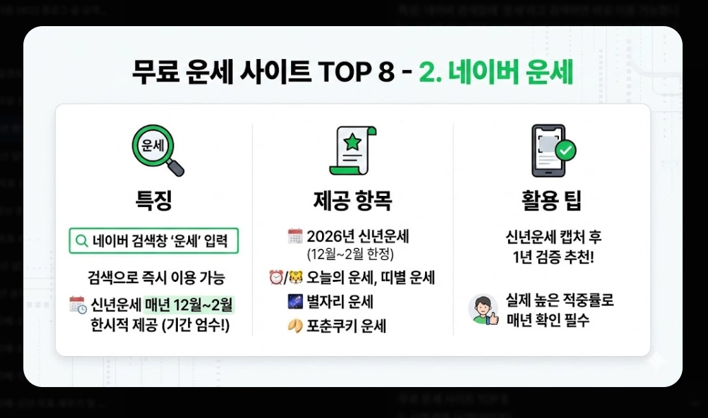 2026년 병오년 운세 무료 확인 방법 총정리