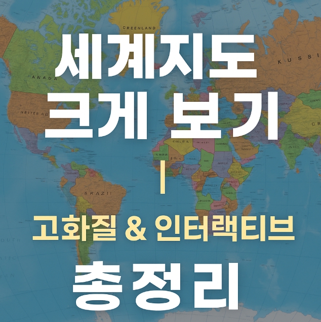 2025 세계지도 크게 보기