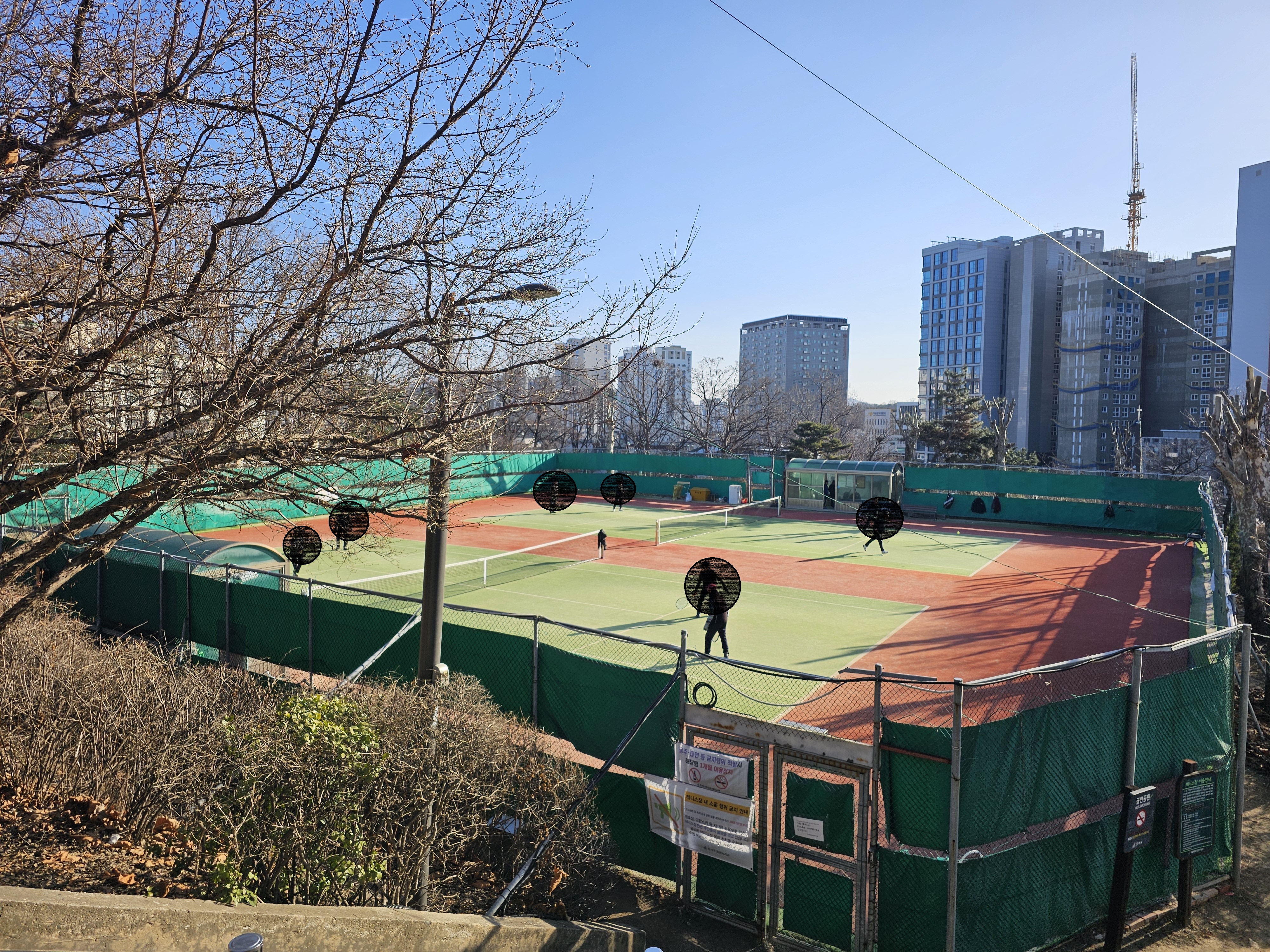 우장산 테니스장 1, 2번 코트