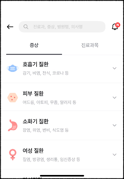 나만의닥터 비대면 진료 가능 질환