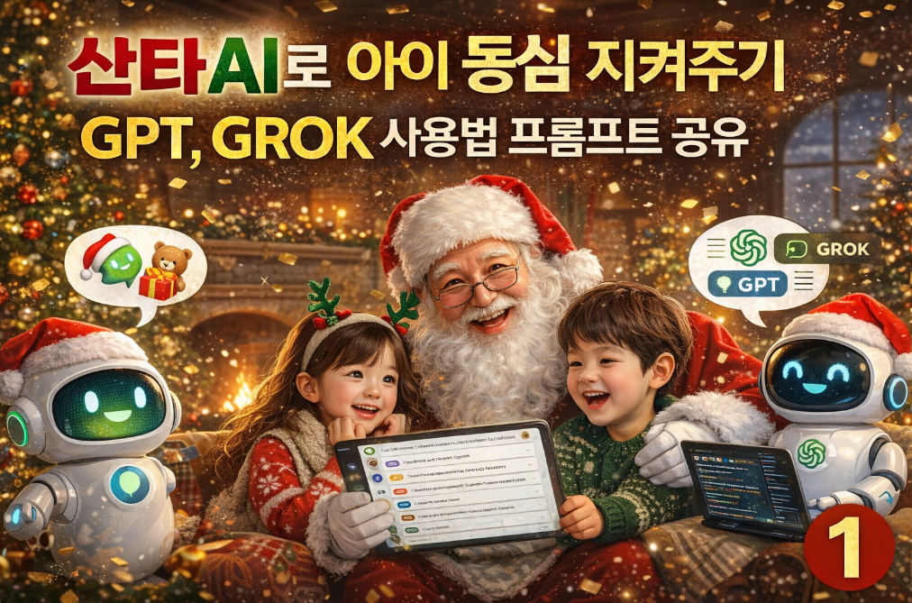 아이들 동심 지키는 산타 AI 프롬프트 완벽 활용법