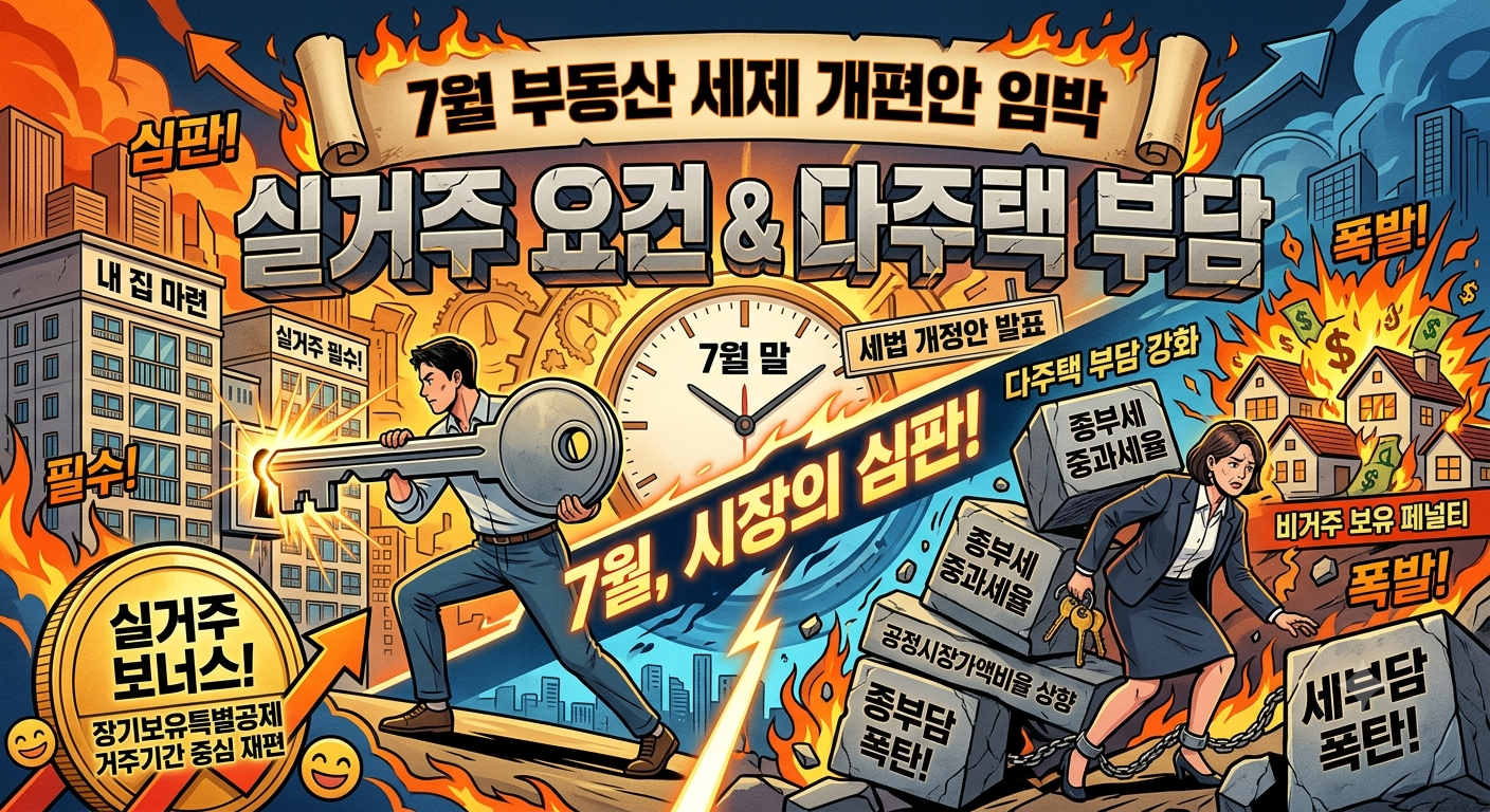 정부가 7월 말 발표를 예고 '세제 개편안(세법 개정안)'의 핵심 줄기