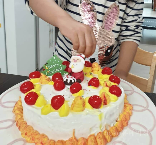 호코네-크리스마스케이크만들기2