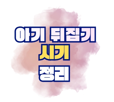 아기 뒤집기 시기 정리