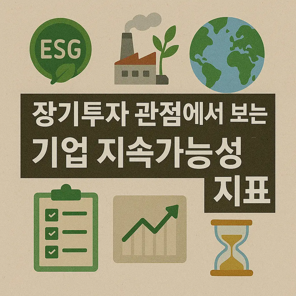 장기투자를 위한 기업 지속가능성 지표의 중요성