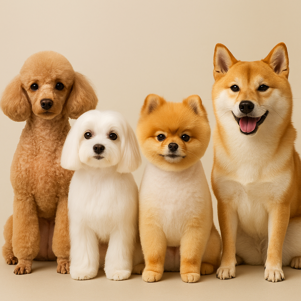 강아지 견종별로 미용스타일 다른 이유 사진