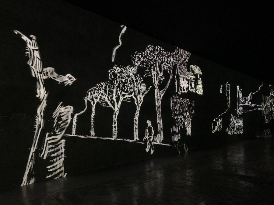 빛의 벙커 고흐 미디어 아트