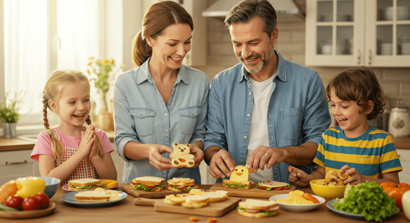 아이들이 좋아하는 캐릭터 샌드위치 도시락 아이디어