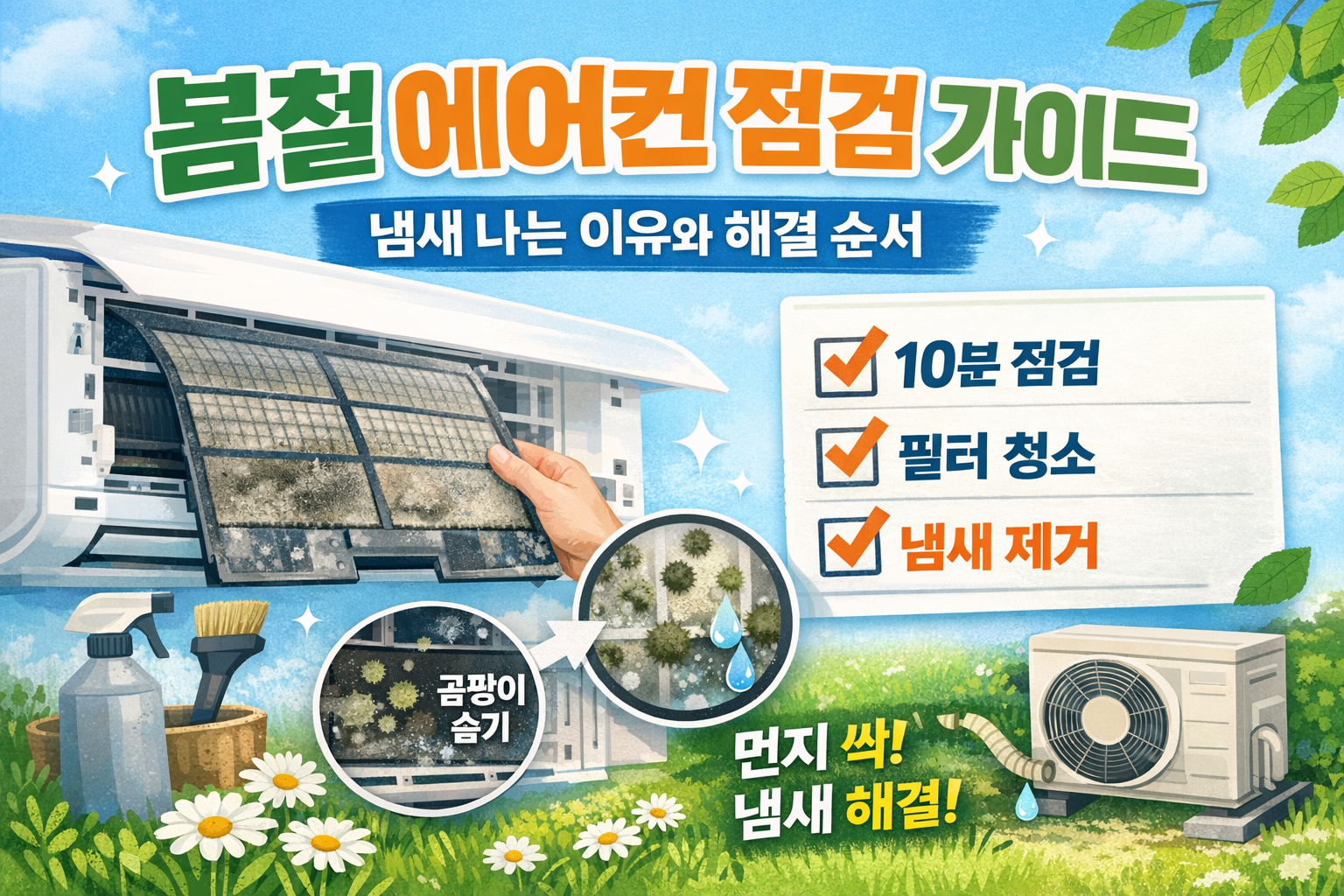 봄철 에어컨 점검 가이드