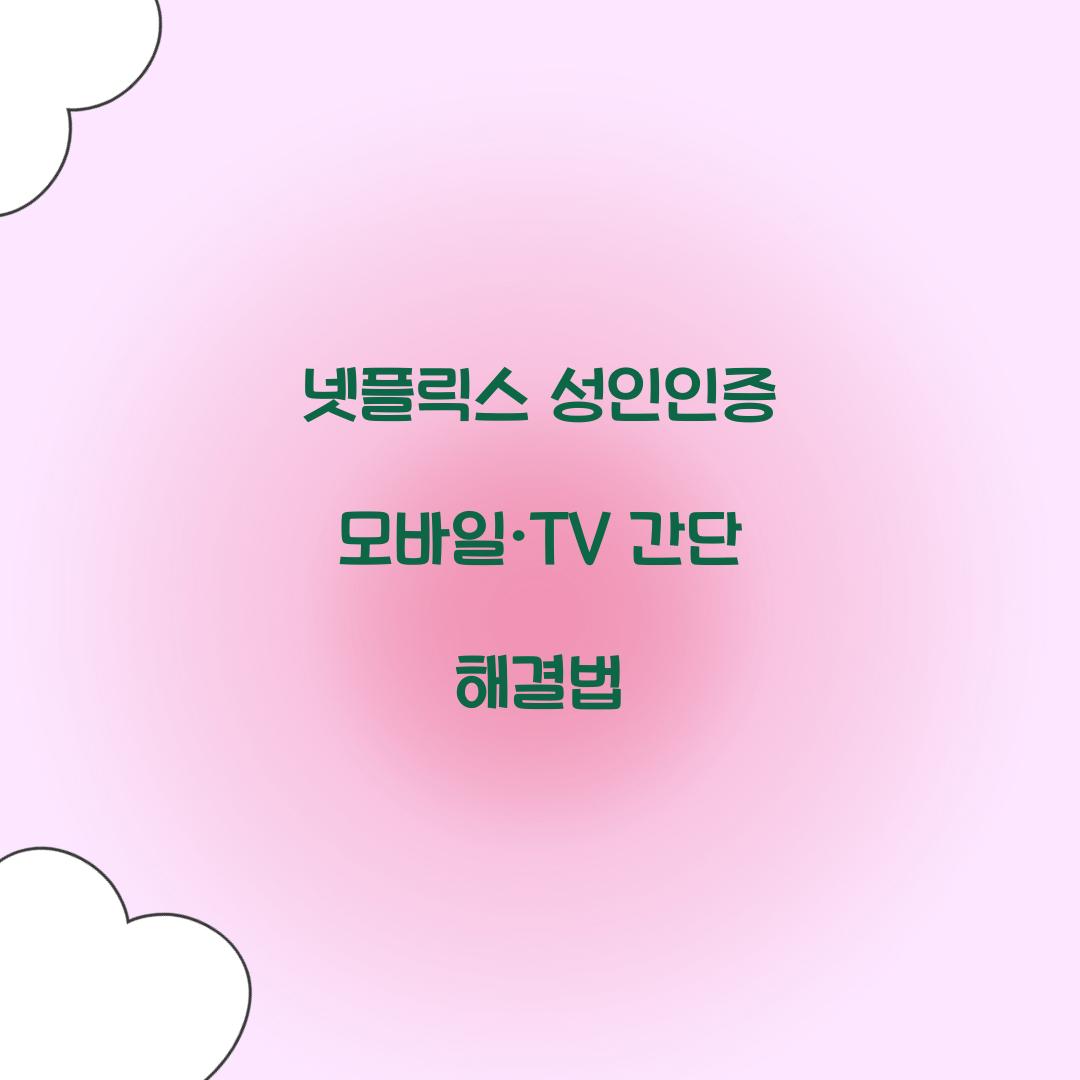 넷플릭스 성인인증