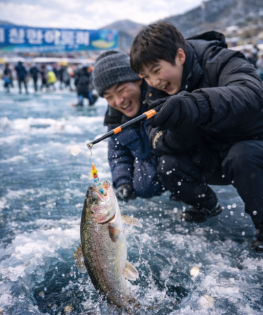 산천어축제 얼음낚시 현장접수