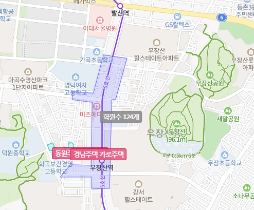 서울시-강서구-학원가-밀집지역-지도