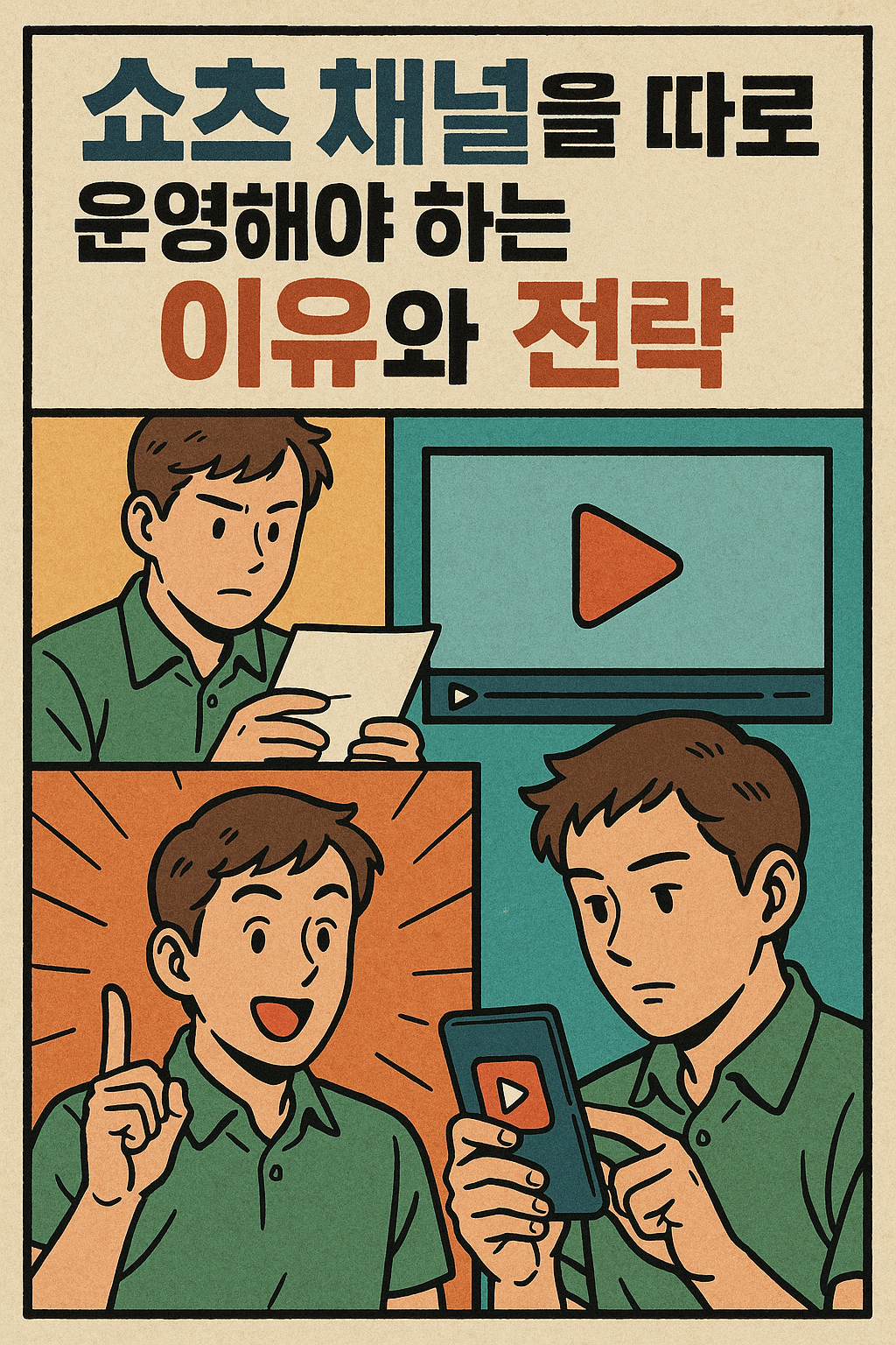 쇼츠 채널 따로 운영 이유 전략