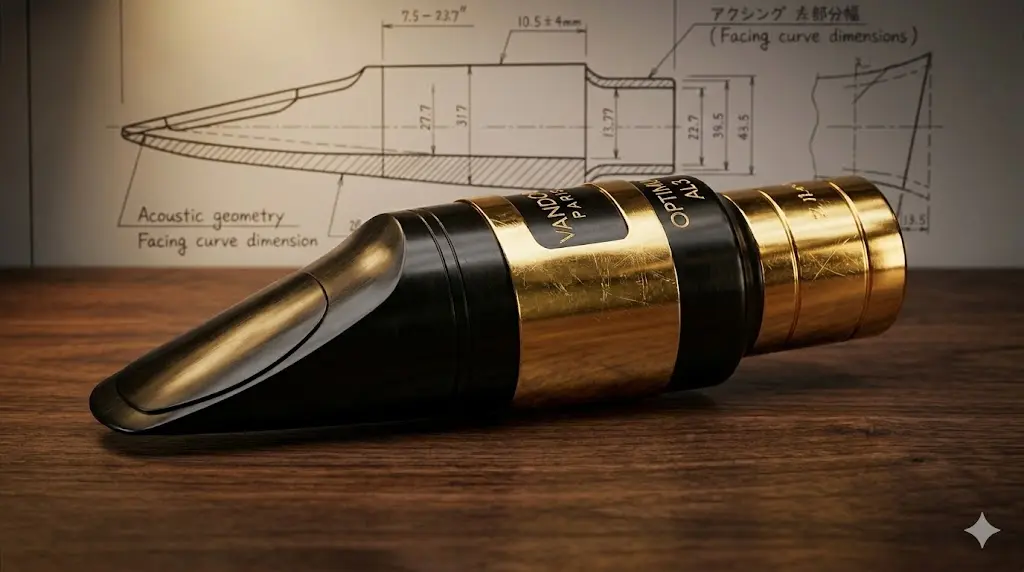 색소폰 마우스피스 구조 배플 챔버 페이싱 완벽 분석